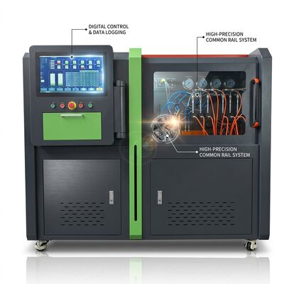 Bàn thử nghiệm máy bơm đường ray chung CRB-I2000 với áp suất thử nghiệm tối đa 2500 Bar, Hệ thống điều khiển PC công nghiệp và được chứng nhận CE ISO 9001