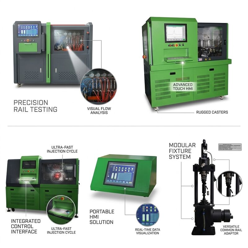 CRP-IoT Smart Connected Common Rail Pump Test Bench với động cơ 11Kw áp suất 2500 bar và Wi-Fi theo dõi từ xa